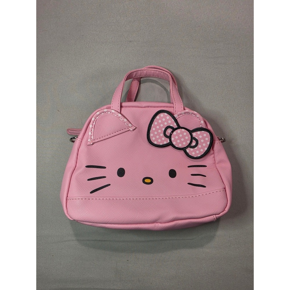 Sanrio Hello Kitty Pink Mini Dome Satchel Handbag Polka Dot Bow 2025 Tag